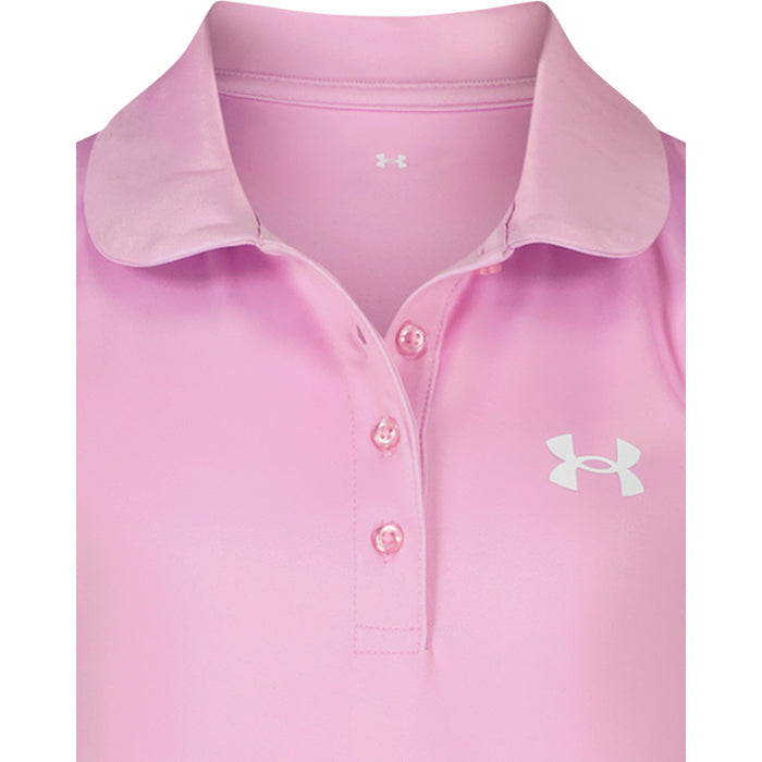 Girls' Under Armour Kids' Polo Dress - 698 - ELEMENTAL PINK