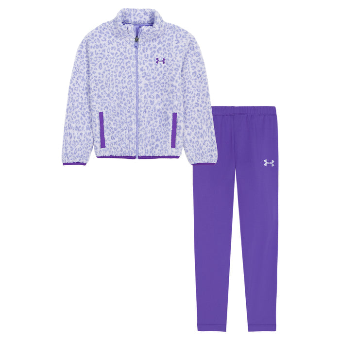 Girls' Under Armour Toddler Sherpa Full-Zip 2-Piece Set - 534 TRAN