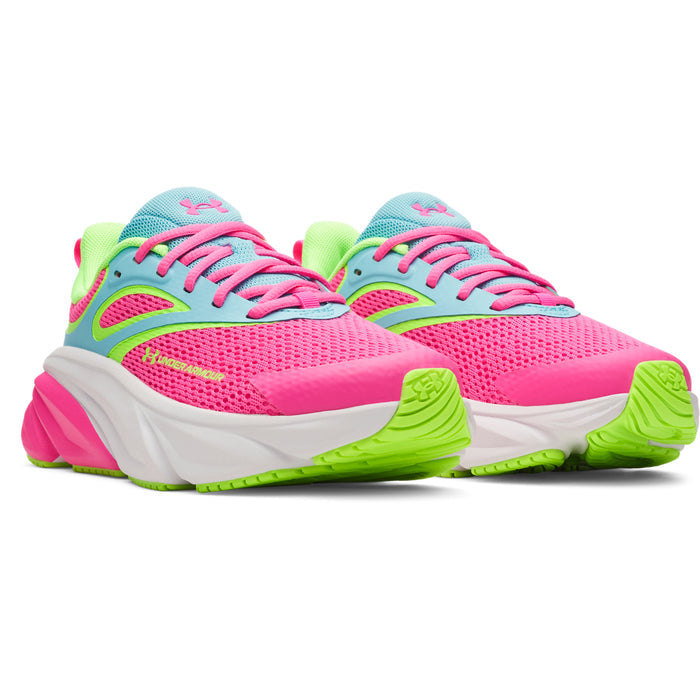 Girls' Under Armour Youth Charged+ Rogue 6 - 694 - PINK RAVE/FRESCO BLUE
