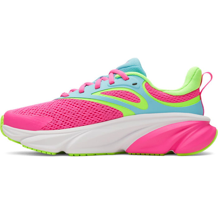 Girls' Under Armour Youth Charged+ Rogue 6 - 694 - PINK RAVE/FRESCO BLUE