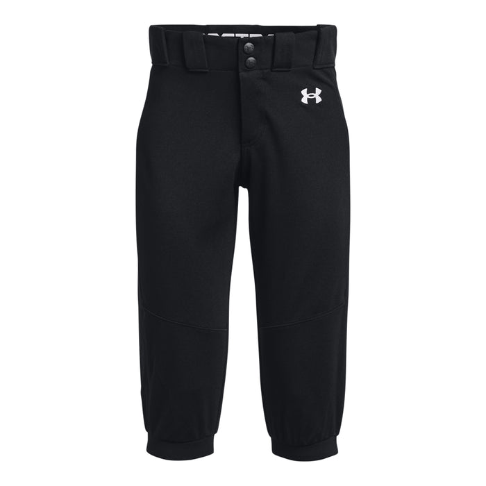 Girls' Under Armour Youth Utility Softball Pants - 001 - BLACK