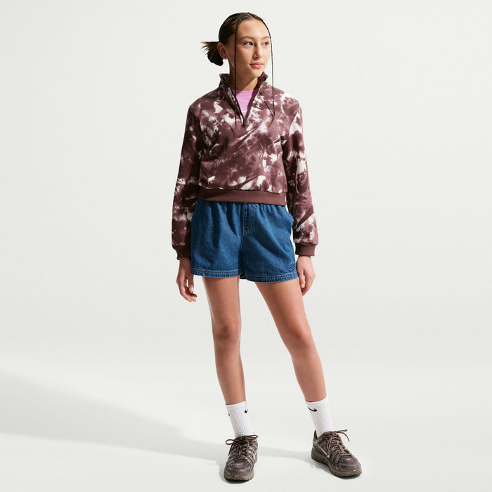 Girls' Nike Youth Club Fleece 1/2 Zip - 031 PHAN