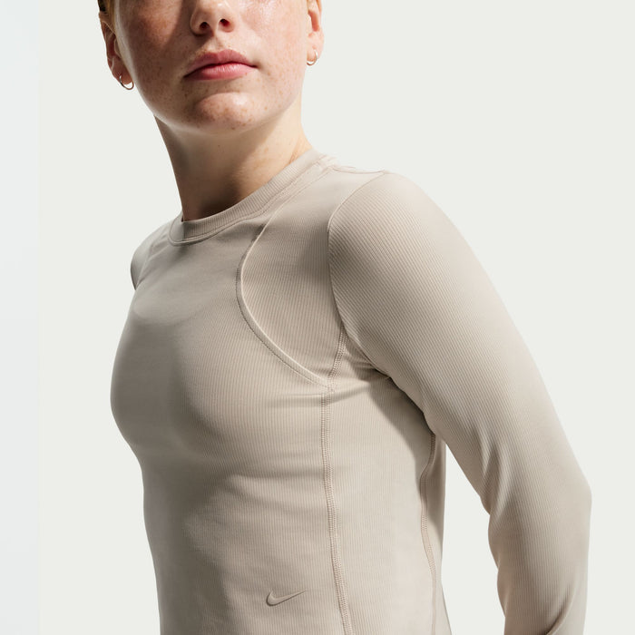 Girls' Nike Youth MAVN Ribbed Longsleeve - 236 - CREAM