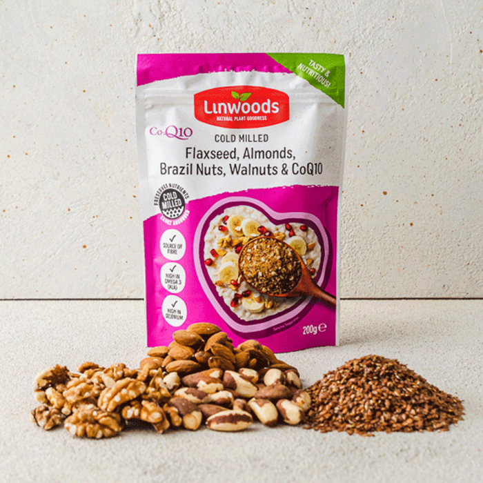 Linwoods Milled Flaxseed, Almonds, Brazil nut, Walnuts & CoQ10 360g
