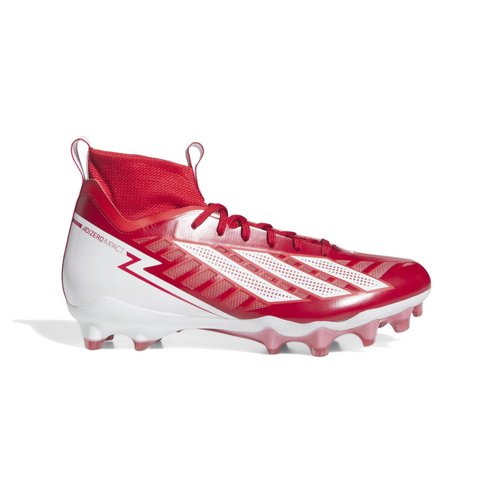 Mens' Adidas Adizero Impact II Football Cleats - RED/WHITE