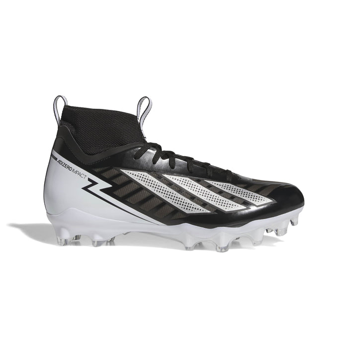 Mens' Adidas Adizero Impact II Football Cleats - BLACK/SILVER