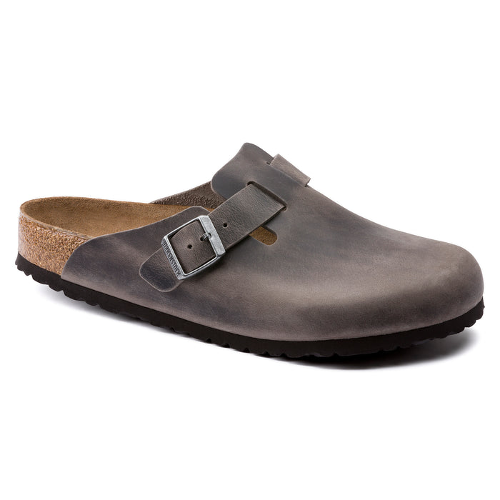 Men's Birkenstock Boston Softfootbed - IRON
