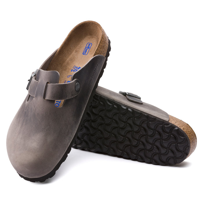 Men's Birkenstock Boston Softfootbed - IRON