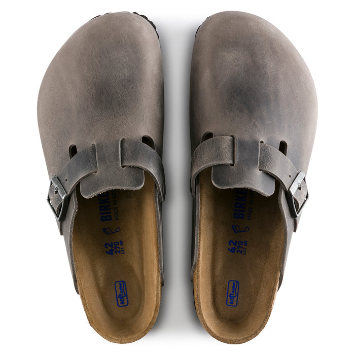 Men's Birkenstock Boston Softfootbed - IRON