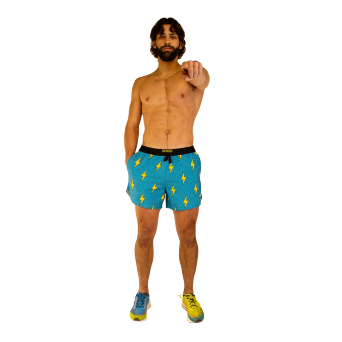 Men's ChicknLegs 5" DS Blue Bolts Shorts - BLUBOLTS