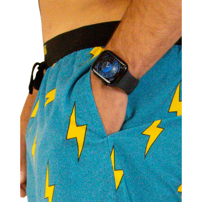 Men's ChicknLegs 5" DS Blue Bolts Shorts - BLUBOLTS