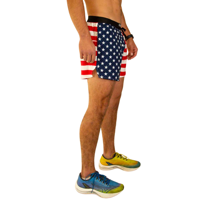 Men's ChicknLegs 5" DS USA Flag Shorts