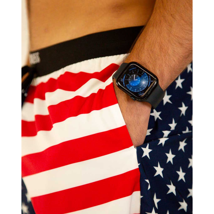 Men's ChicknLegs 5" DS USA Flag Shorts