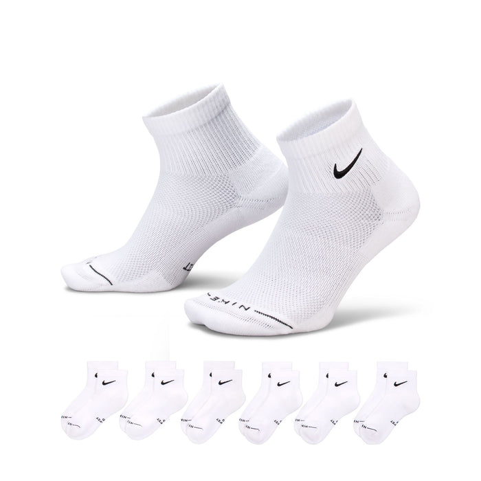 Men's Nike Elevated Everyday Ankle 6-Pack Socks - 901 WHT
