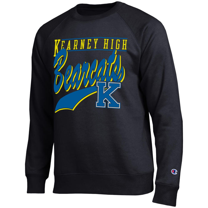 Men's Kearney High Bearcats All Star Tail Script Sweatshirt - 999 - BLACK