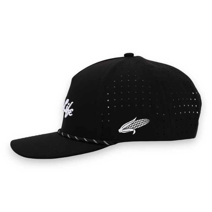 Men's Nebraska Good Life Golf Phantom Hat - BLACK