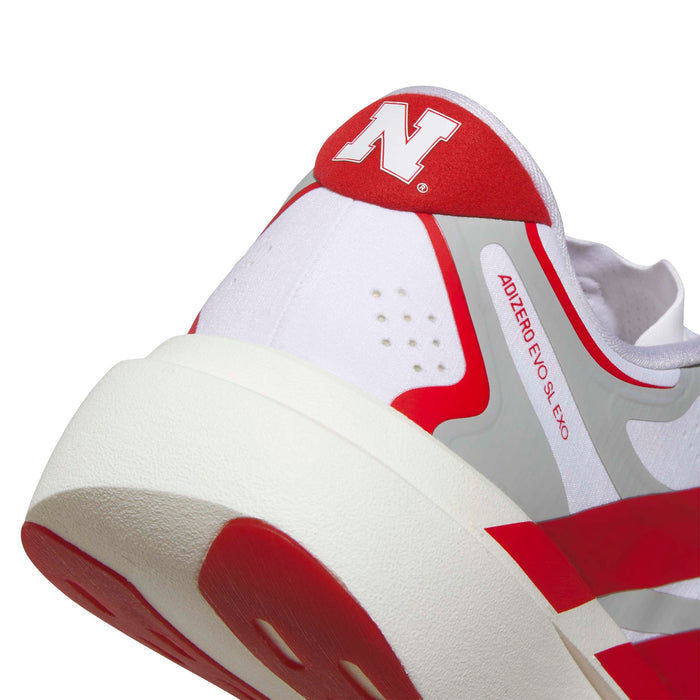 Men's Nebraska Huskers Adidas Evo SL - RED/WHITE