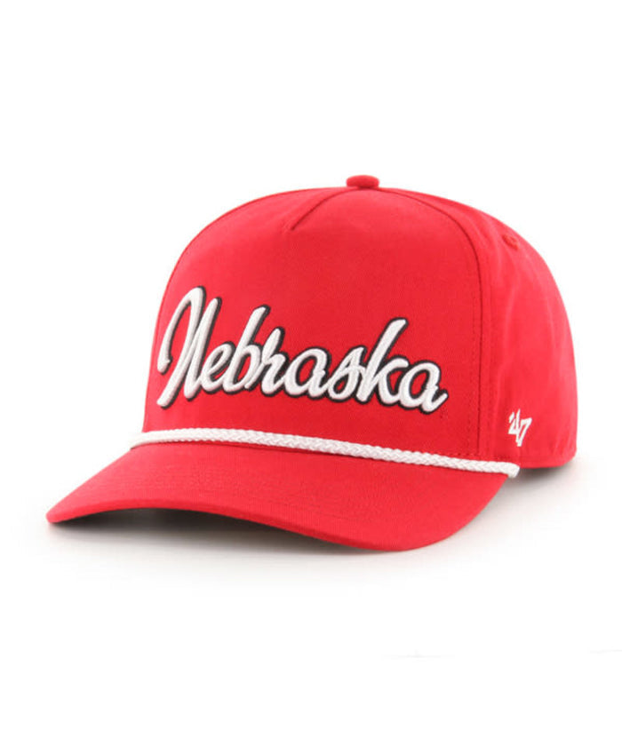 Men's Nebraska Huskers Overhand Script Hitch Rope Hat - RED