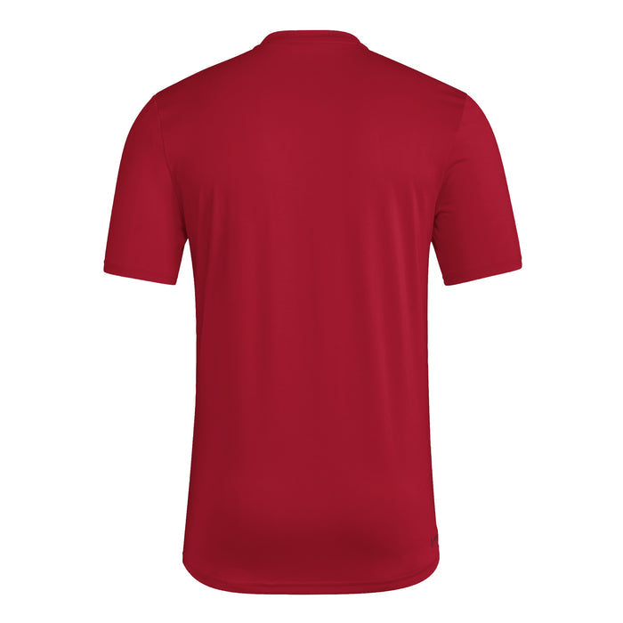 Men's Nebraska Huskers Adidas Pregame T-Shirt - RED