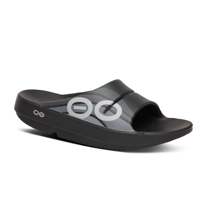 Men's OOFOS Ooahh Sport Slide - BLKWAVE