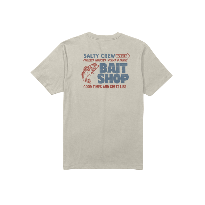 Men's Salty Crew Bait Shop T-Shirt - BONE