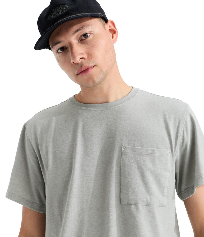 Men's The North Face Tri-Blend Pocket T-Shirt - DYX - GREY