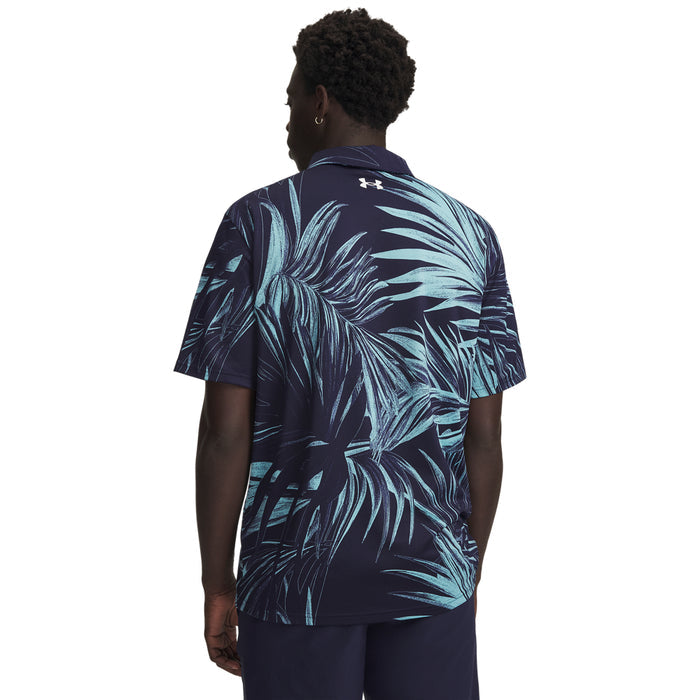Men's Under Armour Matchplay Printed Polo - 412NAVY