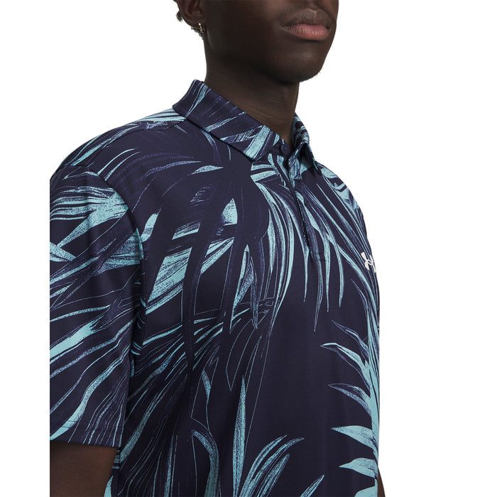 Men's Under Armour Matchplay Printed Polo - 412NAVY