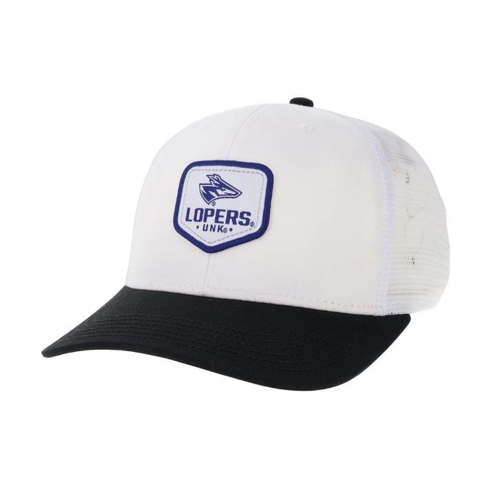 Men's UNK Lopers Badge Hat - WHITE/BLACK
