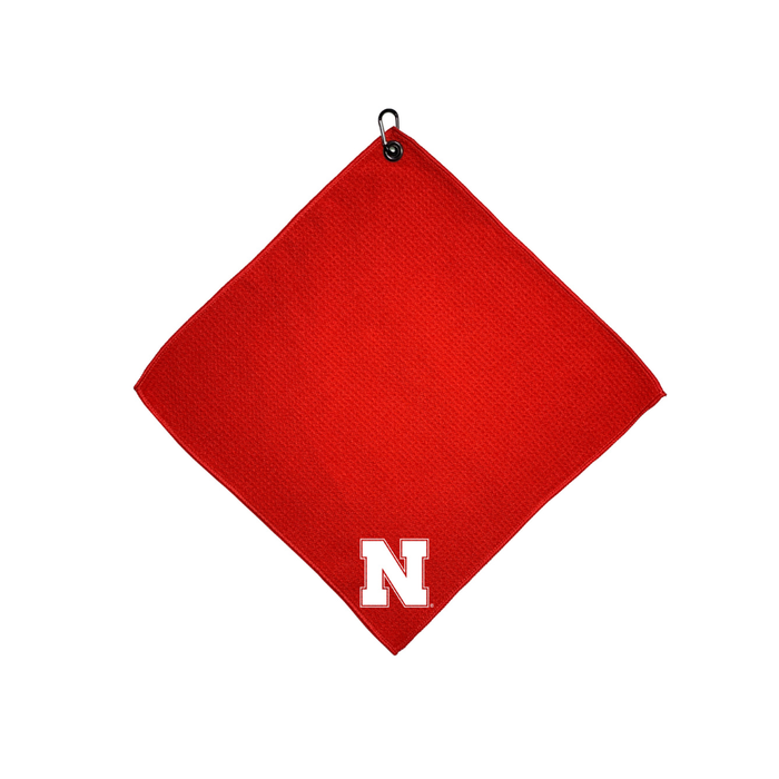 Nebraska Huskers 15"X15" Color Microfiber Golf Towel - NEBRASKA