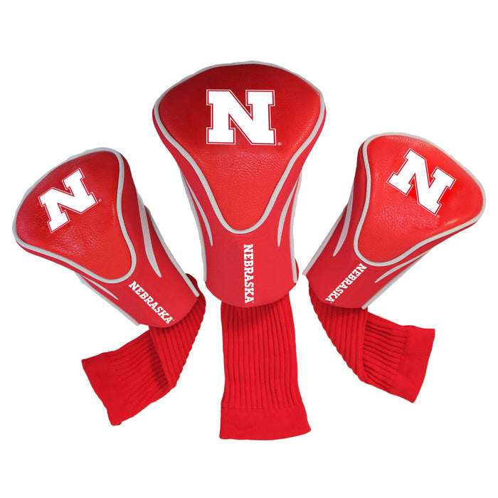 Nebraska Huskers 3-Pack Contour Golf Headcovers - NEBRASKA