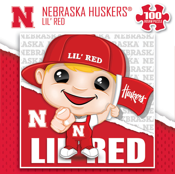 Nebraska Huskers 'Lil Red Mascot Puzzle 100 Pieces - NEBRASKA