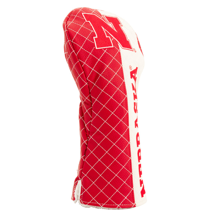 Nebraska Huskers Striped Quilted Golf Club Headcover - NEBRASKA