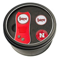 Nebraska Huskers Switchblade/2 Marker Gift Tin - NEBRASKA