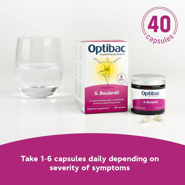 Optibac Saccharomyces Boulardii 40 capsules