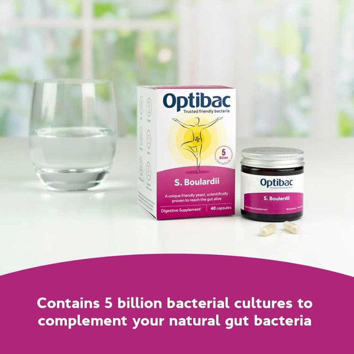 Optibac Saccharomyces Boulardii 40 capsules