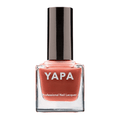 Paris Nail Lacquer | YAPA in a sleek glass bottle with a rich coral shade and black cap, designed for professional-quality nail care and vibrant color.