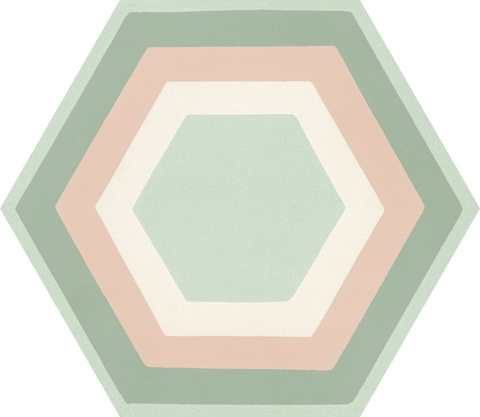 Patisserie Rose Mint 20x23 Box TileStyle