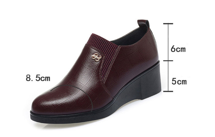 SH489 - Stylish Korean Wedge Shoes