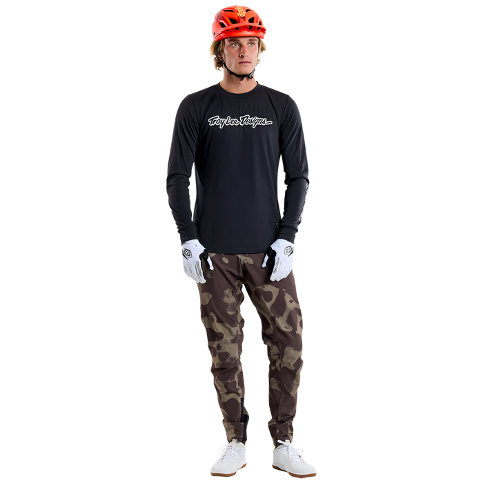 Skyline Long Sleeve Ride Tee Signature Black