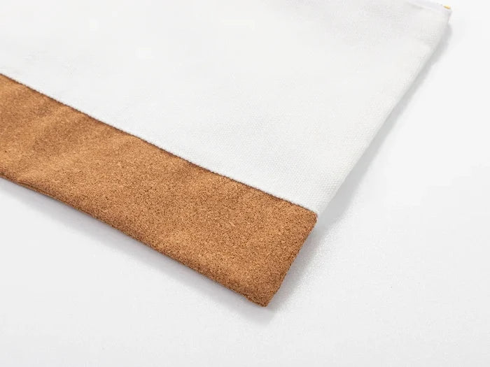 Sublimation Blanks Canvas Stitching Cork Pencil Case
