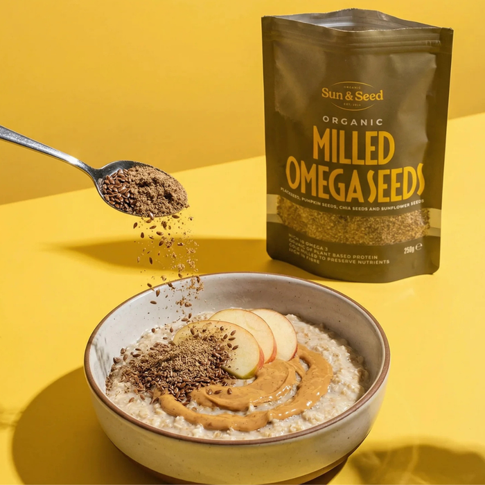 Sun & Seed Organic Raw Milled Omega Seeds 250g