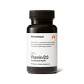 Bottle of Vitamin D3 5000 IU dietary supplement capsules supporting skeletal, muscular, cardiovascular, and immune health for overall wellness.