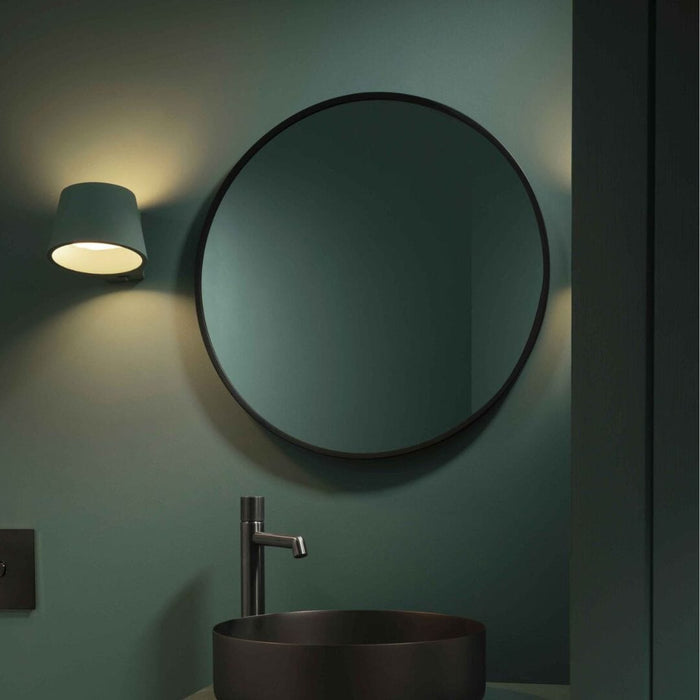 VOS Round Mirror 60cm - Matt Black Bathroom Mirrors JTP