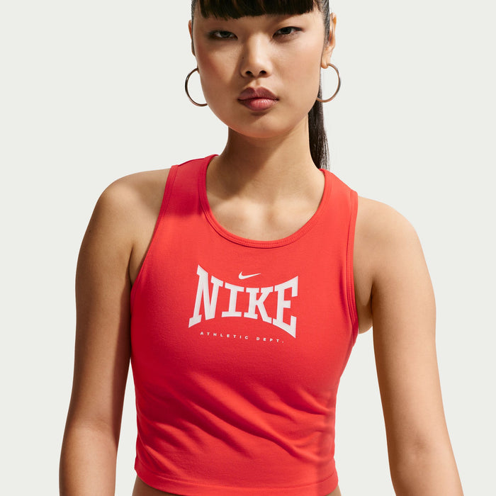 Women's Nike Athletic League Cropped Tank Top - 696 - CRIMSON
