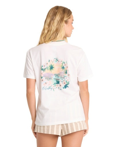 Women's Billabong Catching Waves T-Shirt - SCS1-SEA