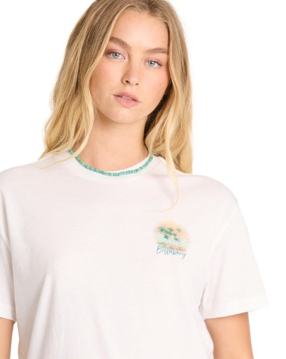 Women's Billabong Catching Waves T-Shirt - SCS1-SEA