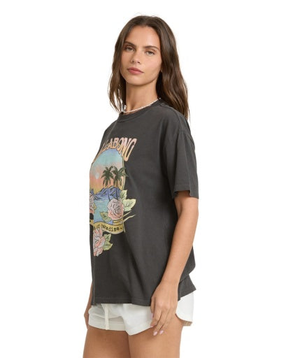 Women's Billabong Dreamy Memories T-Shirt - OB1-OBLK