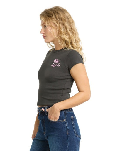 Women's Billabong Magic Sunsets Goddess T-Shirt - OB1-OBLK