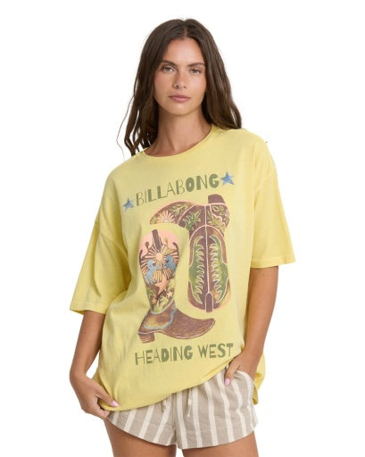 Women's Billabong Ready To Roam T-Shirt - SUD1-SUN